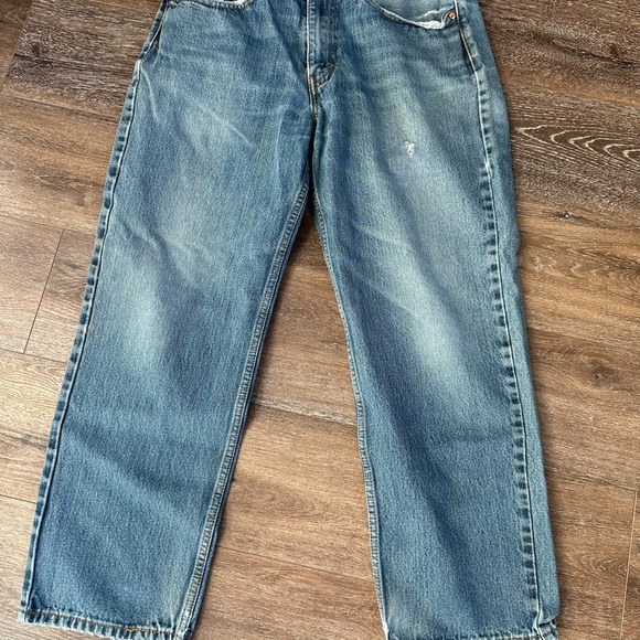 Levis 550 Men's Size 34x30 Jeans Relaxed Fit Tapered Leg Stretch Denim Blue - Picture 3 of 4